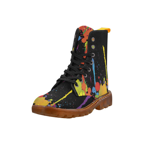 Crazy multicolored running SPLASHES Martin Boots For Women Model 1203H