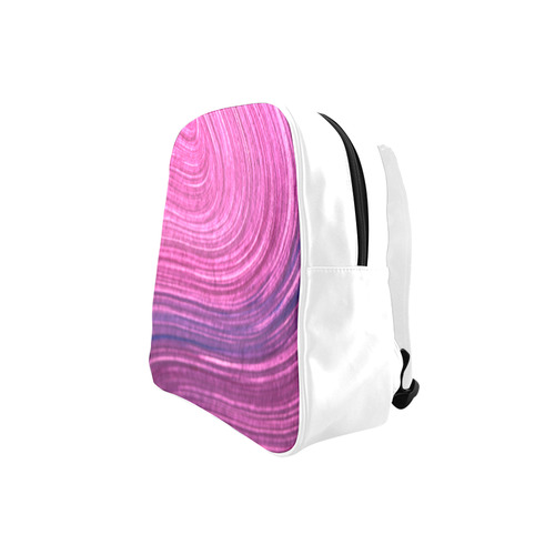 Designers original backpack Edition / Purple White School Backpack (Model 1601)(Small)