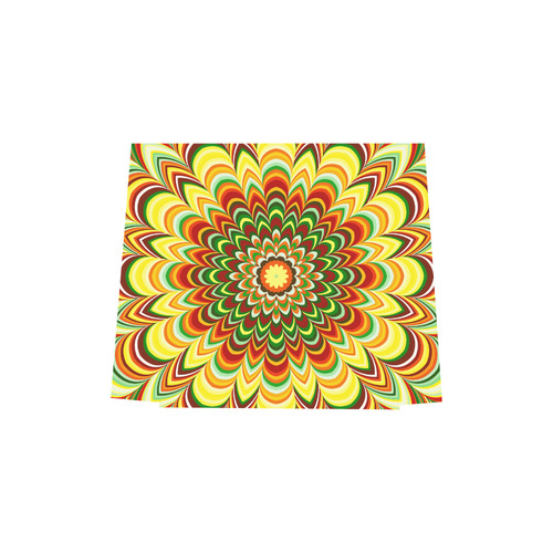 Colorful flower striped mandala Euramerican Tote Bag/Small (Model 1655)