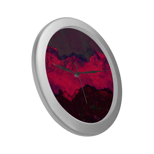bloody hill Silver Color Wall Clock