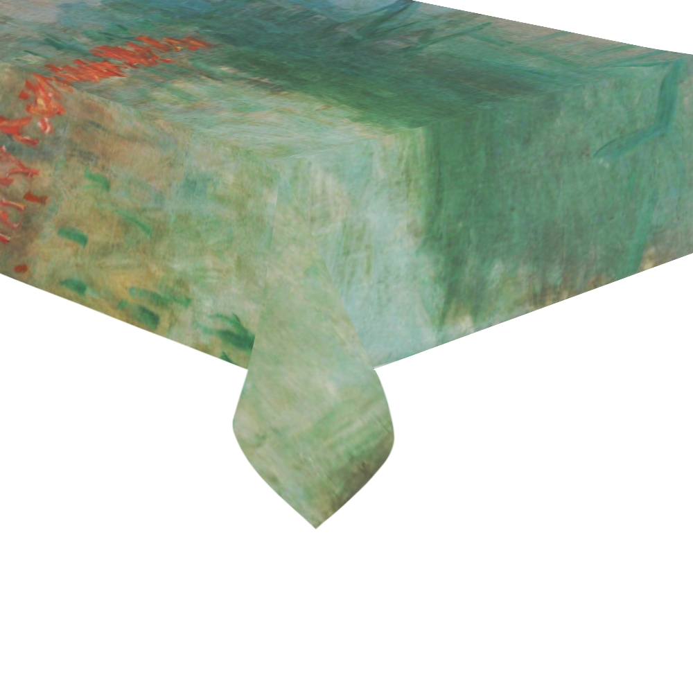 Impression Sunrise Claude Monet Fine Art Cotton Linen Tablecloth 60"x120"