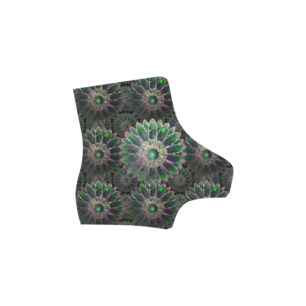 Mosaic Flower Pattern Martin Boots For Women Model 1203H