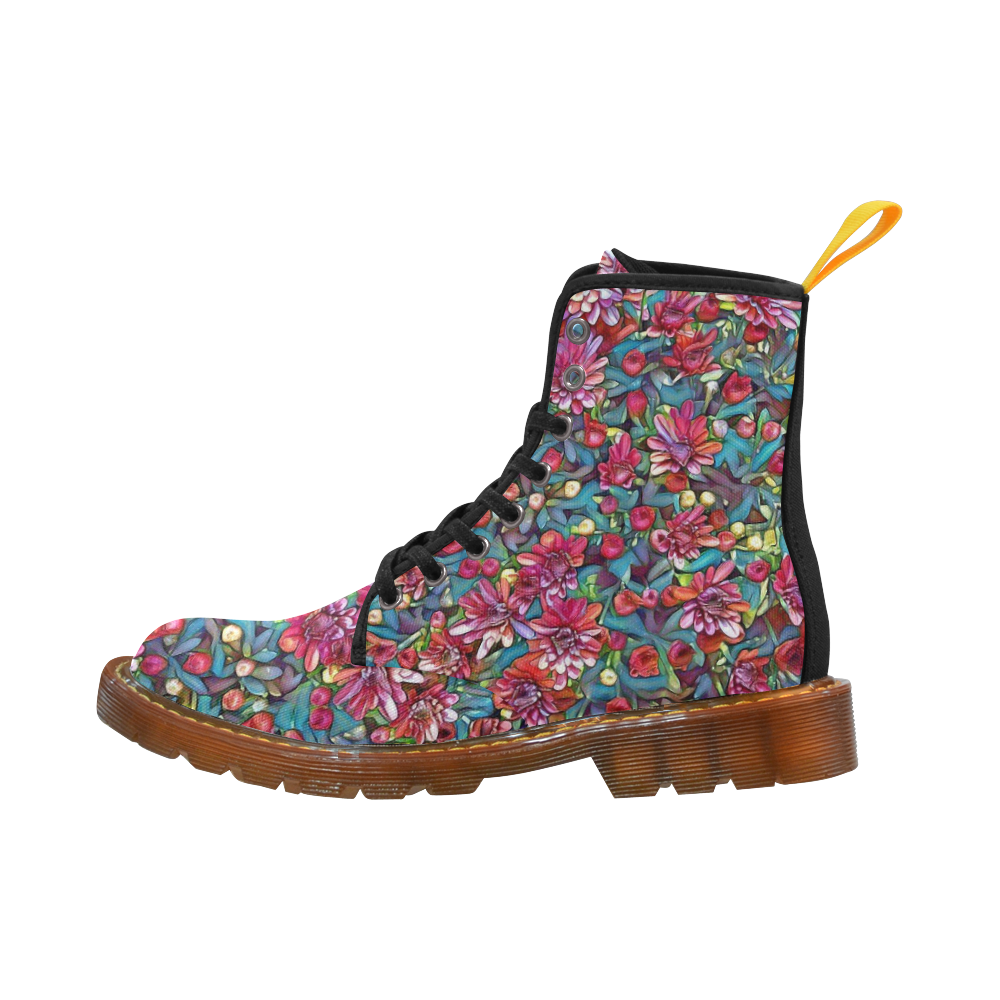 lovely floral 31A Martin Boots For Women Model 1203H