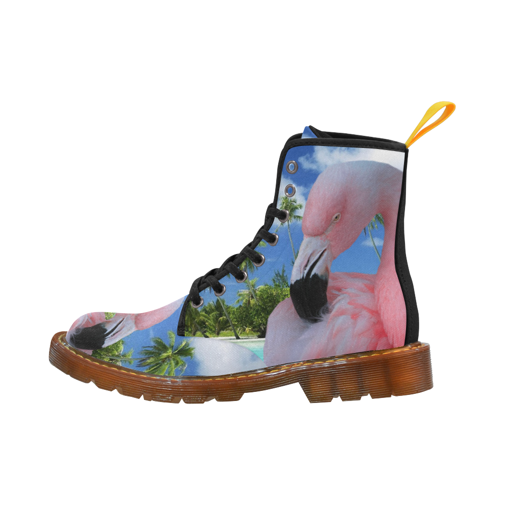 Flamingo and Beach Martin Boots For Women Model 1203H