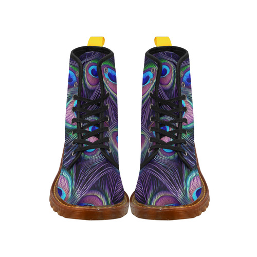 Peacock Feather Martin Boots For Women Model 1203H
