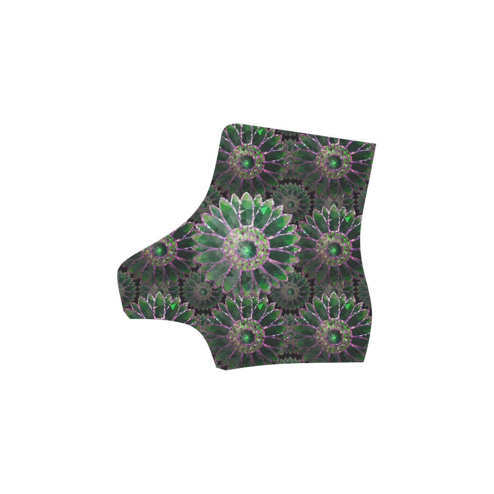 Mosaic Flower Pattern Martin Boots For Women Model 1203H