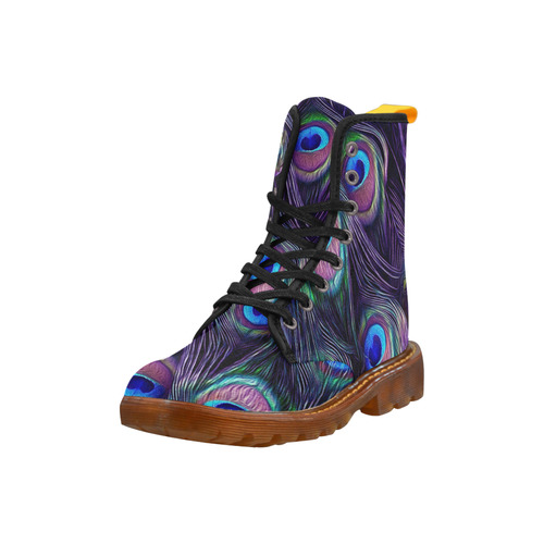 Peacock Feather Martin Boots For Women Model 1203H