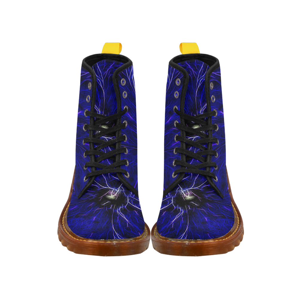 Blue Petunia Topaz Martin Boots For Women Model 1203H