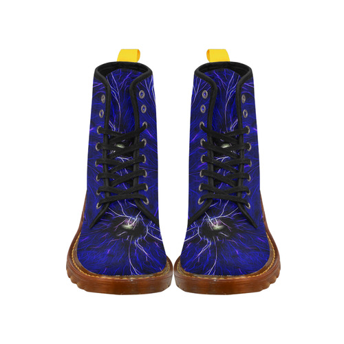 Blue Petunia Topaz Martin Boots For Women Model 1203H