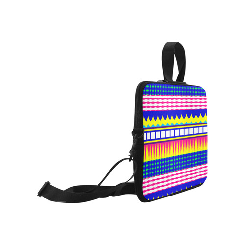 Rectangles waves and circles Laptop Handbags 17"