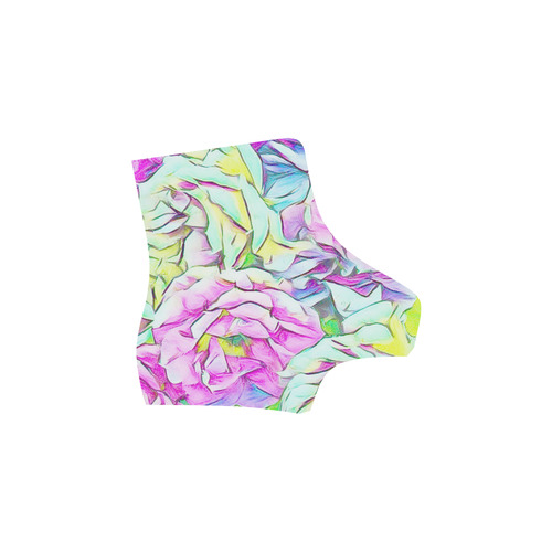 Floral ArtStudio colorful roses, soft by Jamcolors Martin Boots For Women Model 1203H