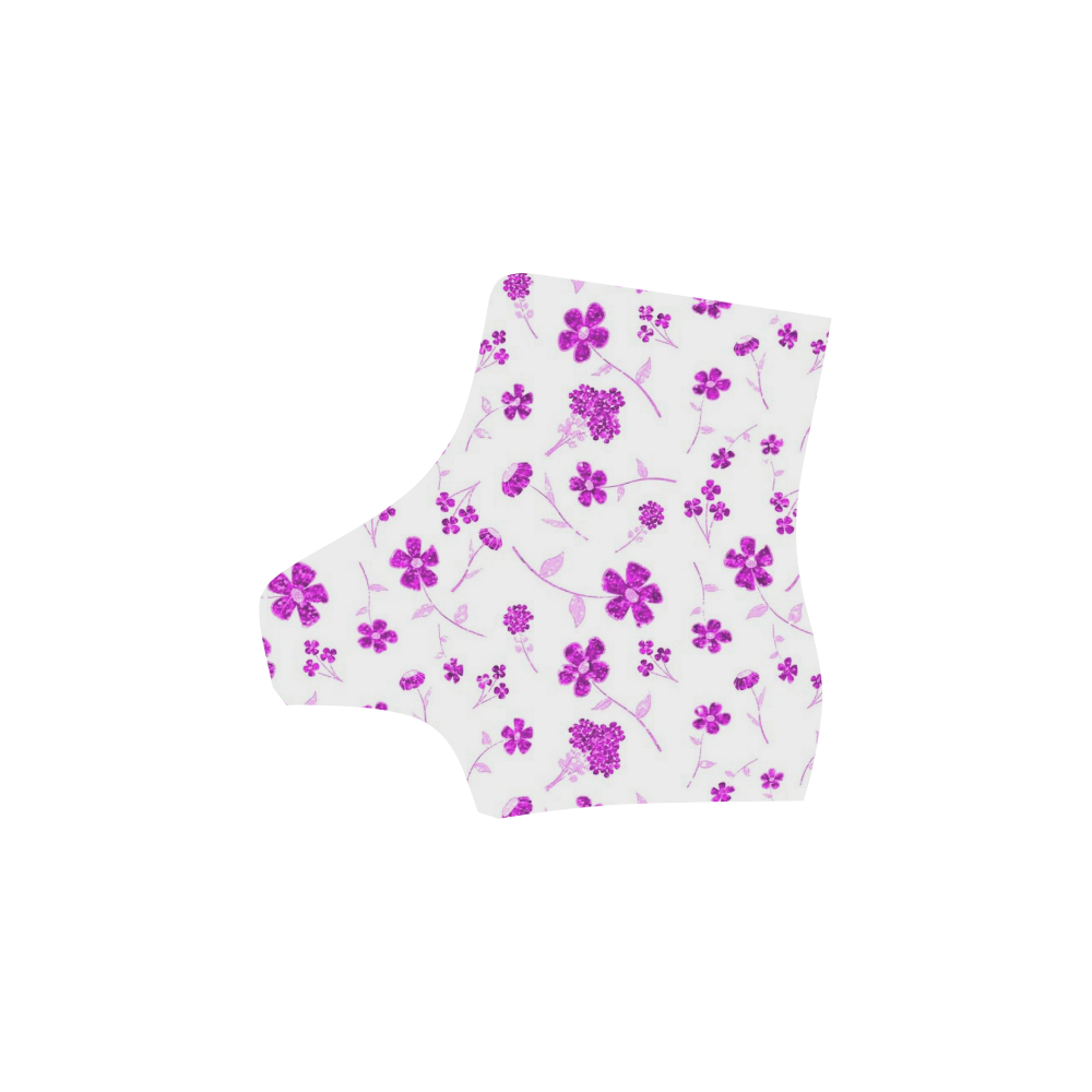 sweet sparkling floral, pink Martin Boots For Women Model 1203H