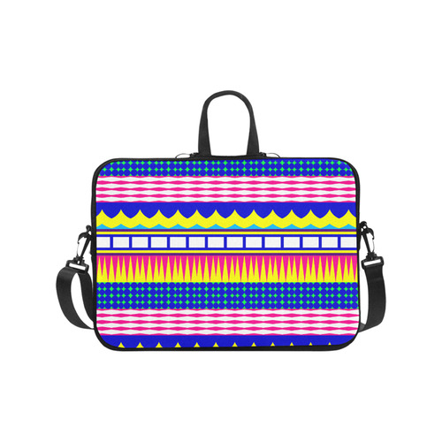 Rectangles waves and circles Laptop Handbags 17"