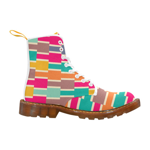 Connected colorful rectangles Martin Boots For Women Model 1203H