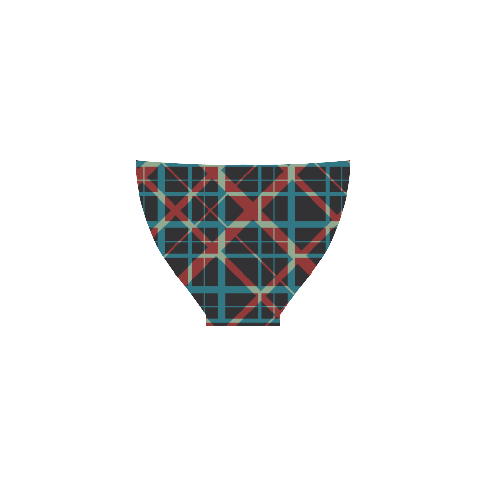 Plaid I Hipster style plaid modern design Custom Bikini Swimsuit