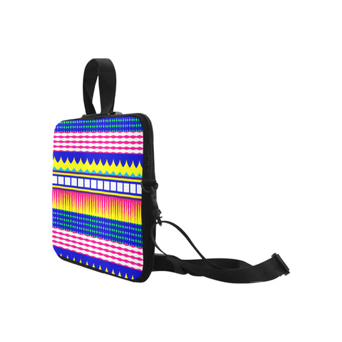 Rectangles waves and circles Laptop Handbags 17"