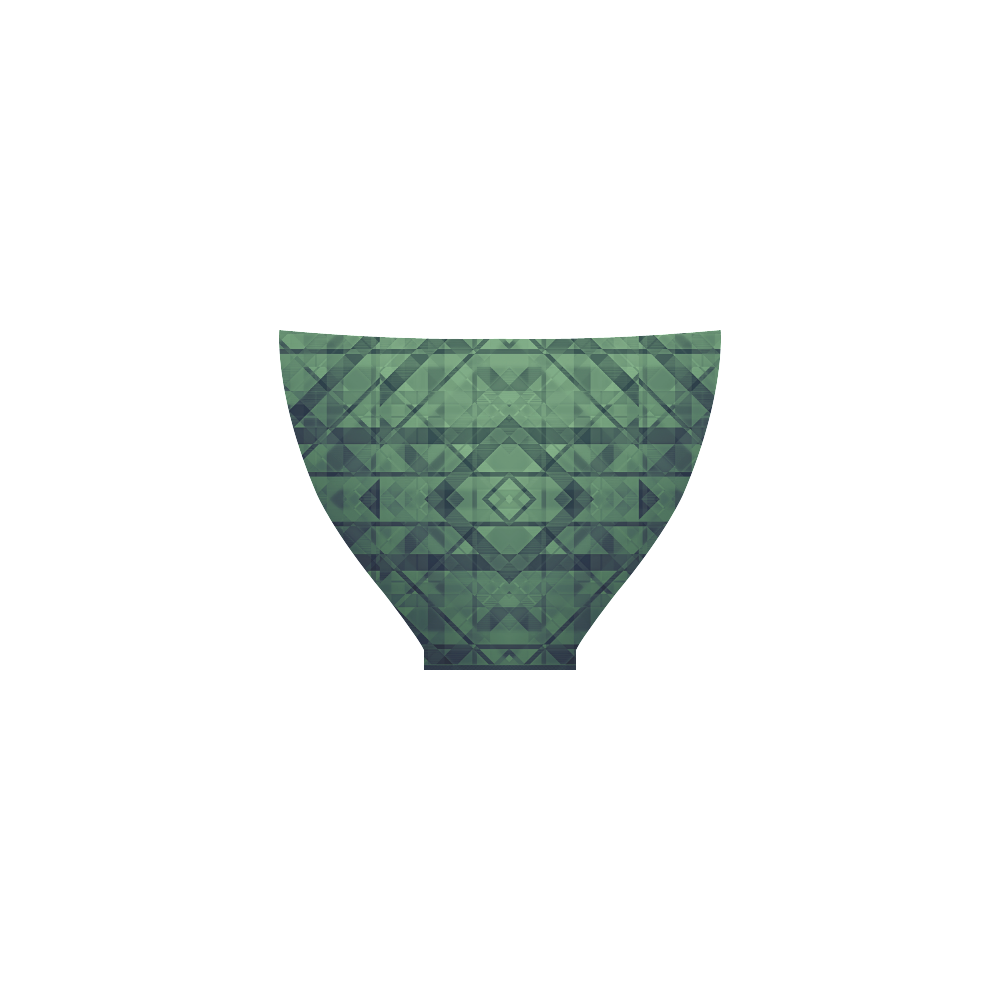 Sci-Fi Green Monster Geometric design Geometric design Custom Bikini Swimsuit