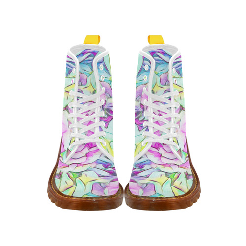 Floral ArtStudio colorful roses, soft by Jamcolors Martin Boots For Women Model 1203H