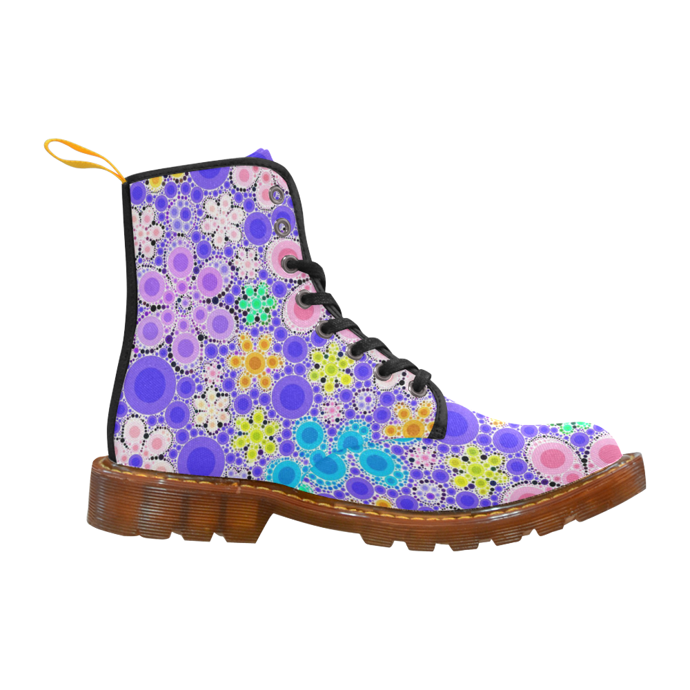 Bubble Flowers Martin Boots For Women Model 1203H