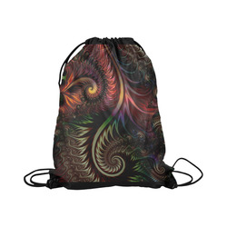 Gilt Fractal Drawstring Bag