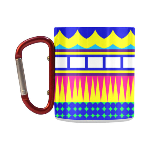 Rectangles waves and circles Classic Insulated Mug(10.3OZ)