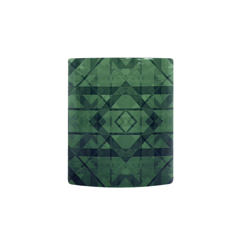 Sci-Fi Green Monster Geometric design Custom Morphing Mug