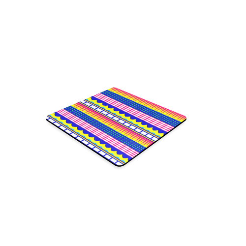 Rectangles waves and circles Square Coaster