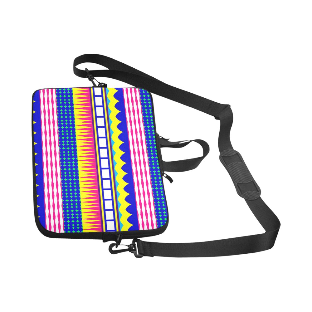 Rectangles waves and circles Laptop Handbags 17"