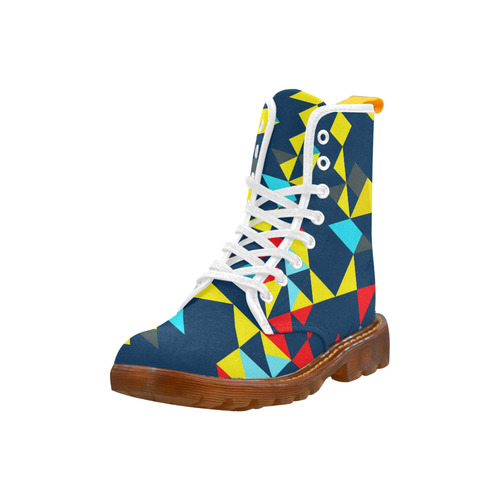Shapes on a blue background Martin Boots For Women Model 1203H