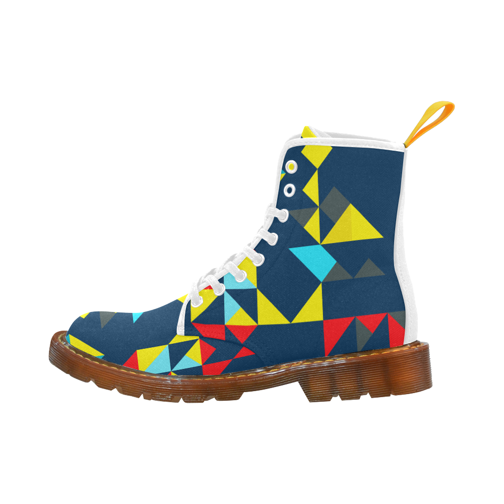 Shapes on a blue background Martin Boots For Men Model 1203H