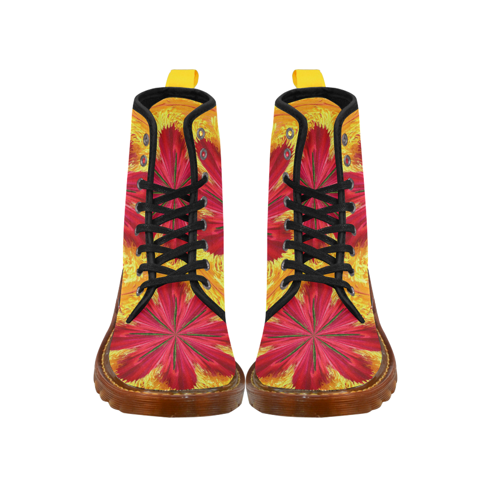 The Ring of Fire Custom Canvas Boots For Women Model 1203H