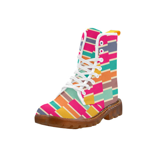 Connected colorful rectangles Martin Boots For Women Model 1203H