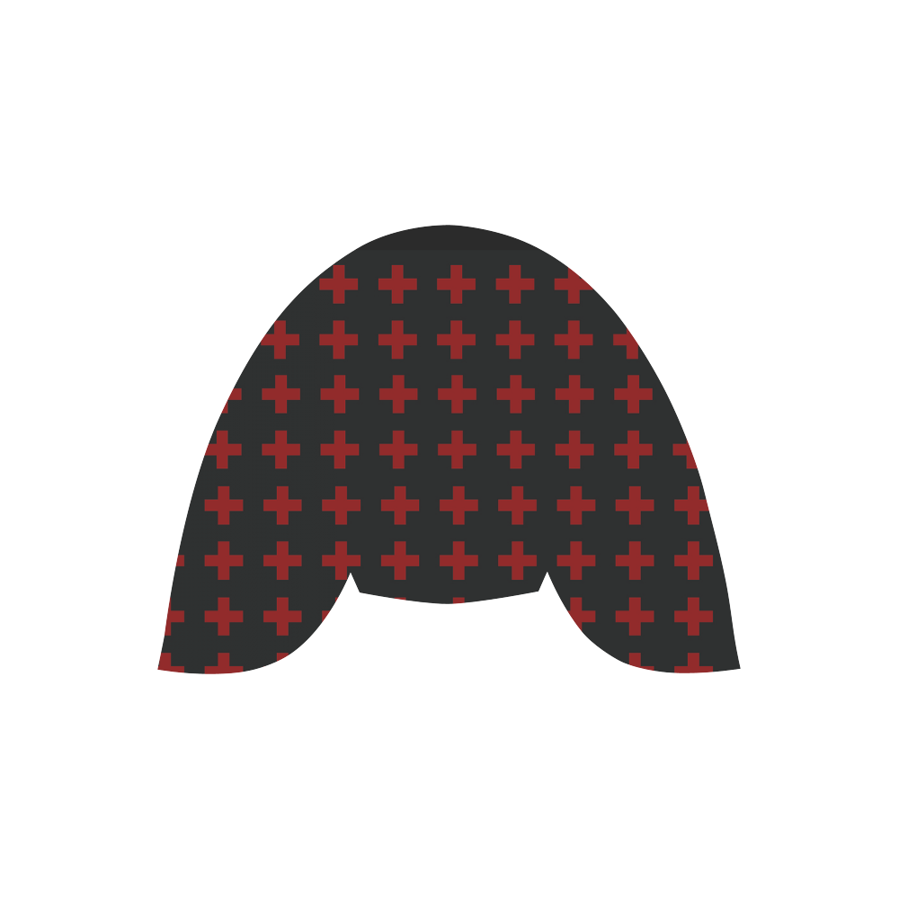 Punk Rock Red Crosses pattern design Martin Boots For Women Model 1203H