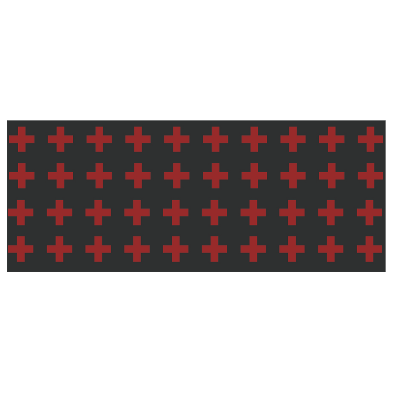 Punk Rock style Red Crosses pattern Custom Morphing Mug