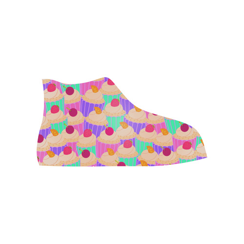 Cupcakes High Top Canvas Shoes for Kid (Model 017)