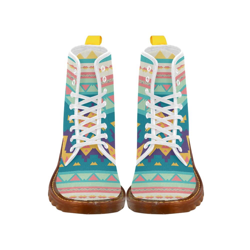 Pastel tribal design Martin Boots For Men Model 1203H
