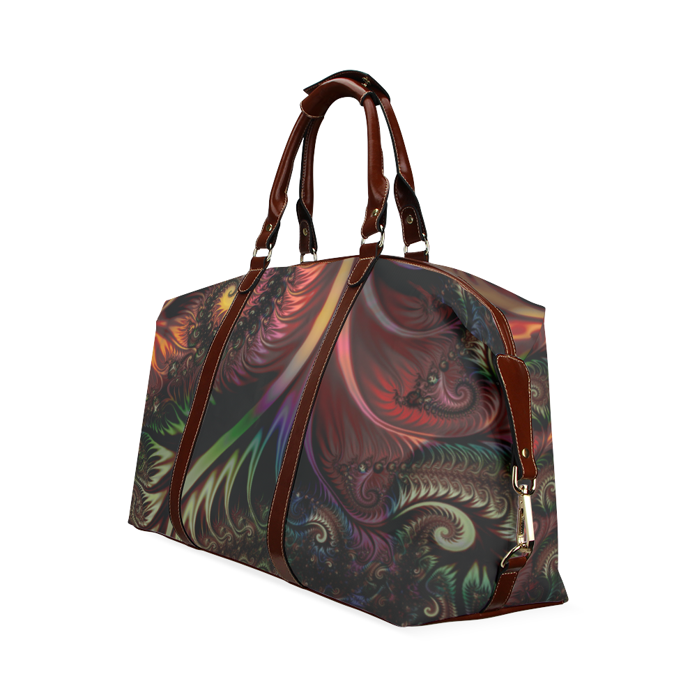 fractal pattern with dots and waves Classic Travel Bag (Model 1643) Remake