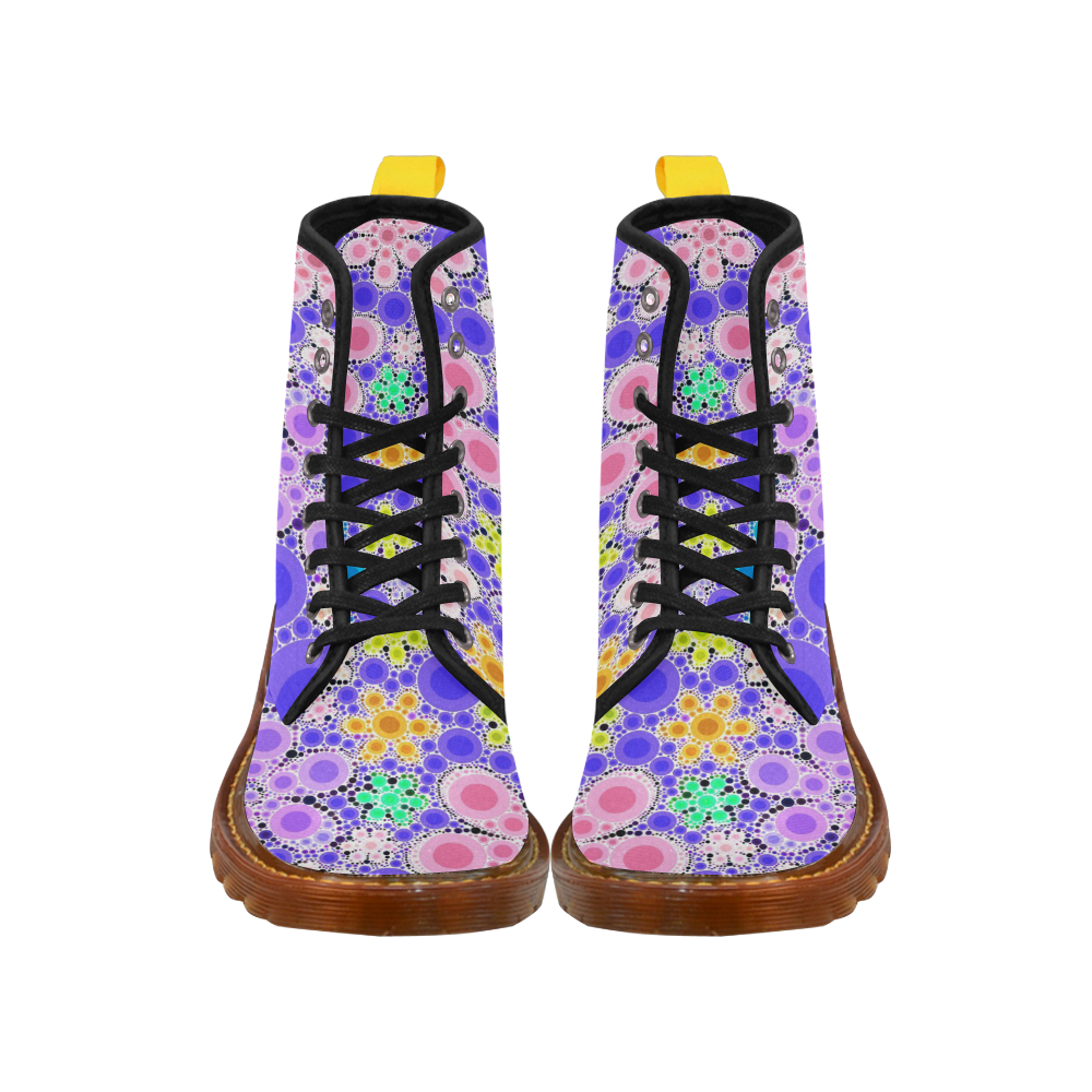 Bubble Flowers Martin Boots For Women Model 1203H