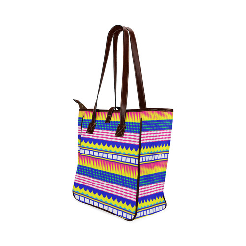Rectangles waves and circles Classic Tote Bag (Model 1644)