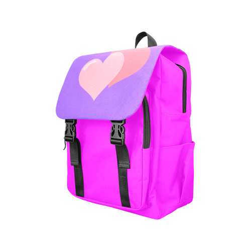 Twin Hearts Casual Shoulders Backpack (Model 1623)