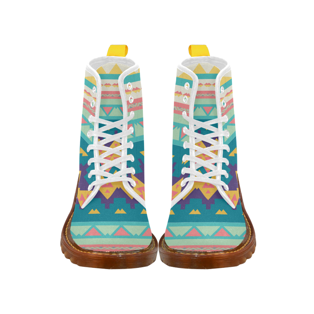 Pastel tribal design Martin Boots For Women Model 1203H
