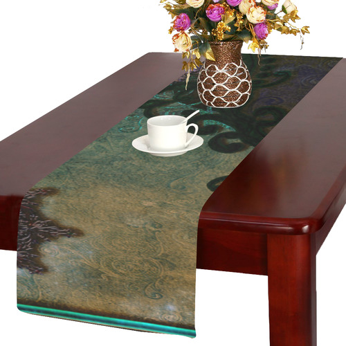 Dark vintage design Table Runner 14x72 inch