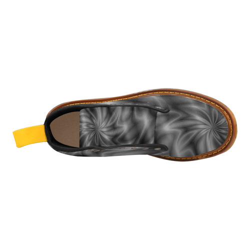 Grey Shiny Swirl Martin Boots For Men Model 1203H