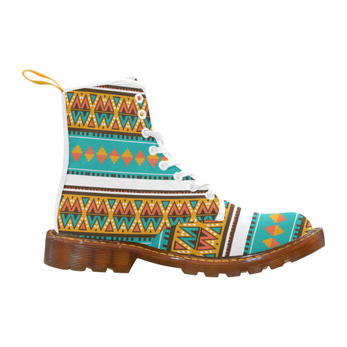 Tribal design in retro colors Martin Boots For Women Model 1203H