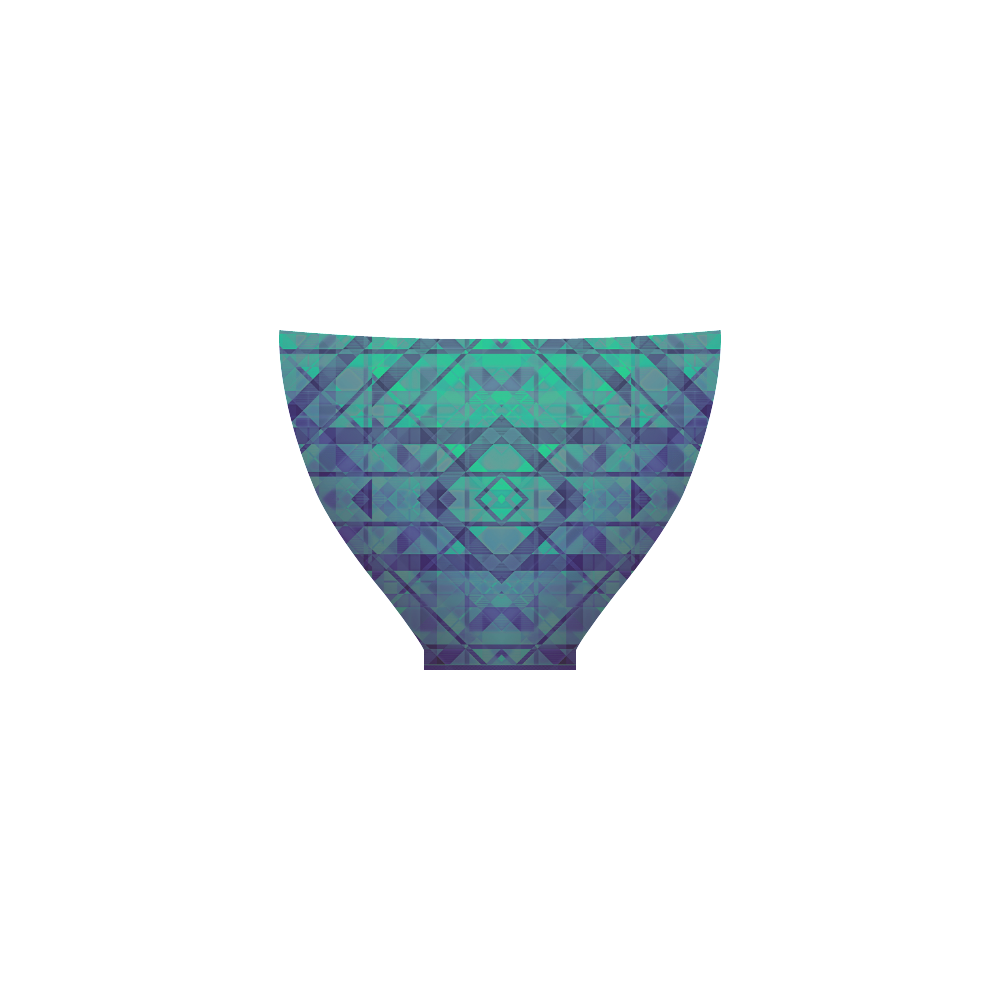 Sci-Fi Dream Blue Geometric Modern Custom Bikini Swimsuit