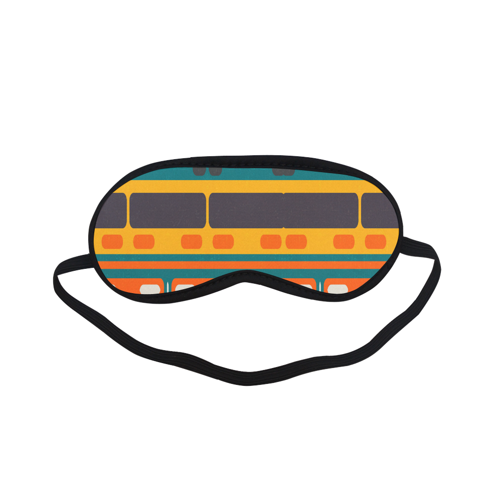 Rectangles in retro colors texture Sleeping Mask