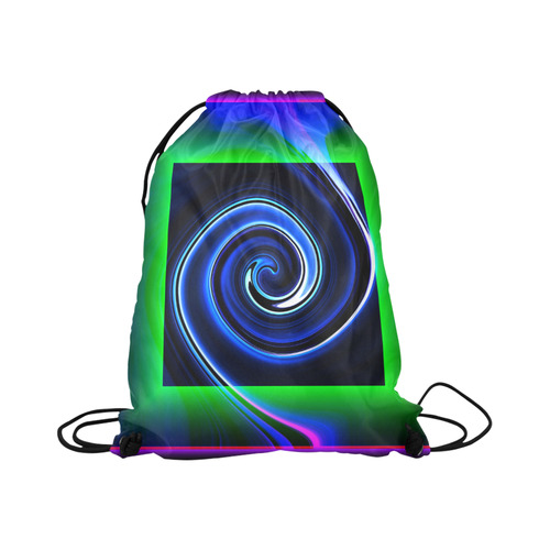 Dance in Neon - Jera Nour Large Drawstring Bag Model 1604 (Twin Sides)  16.5"(W) * 19.3"(H)