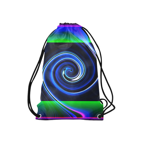 Dance in Neon - Jera Nour Small Drawstring Bag Model 1604 (Twin Sides) 11"(W) * 17.7"(H)