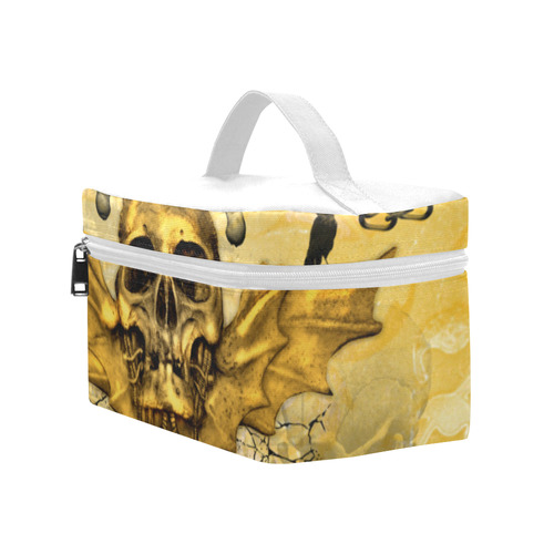 Awesome skull in golden colors Cosmetic Bag/Large (Model 1658)