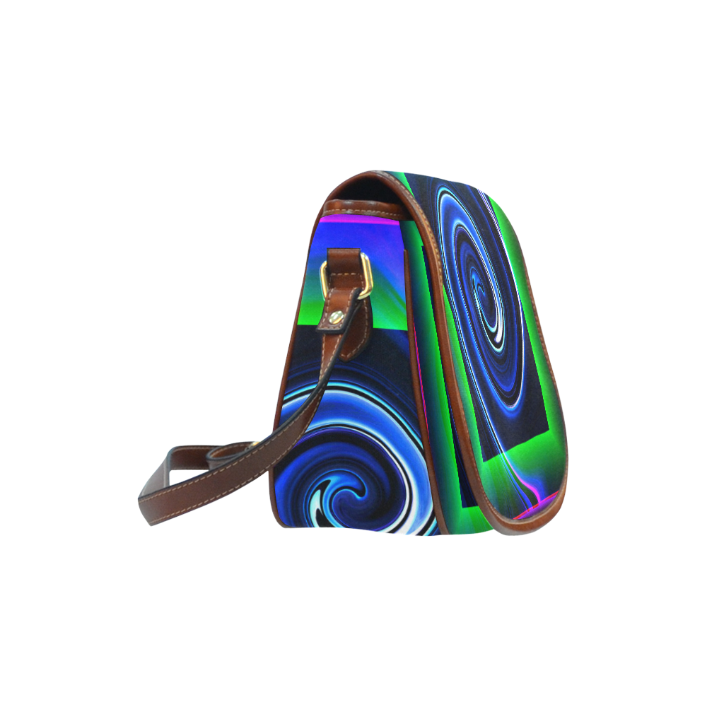 Dance in Neon - Jera Nour Saddle Bag/Small (Model 1649) Full Customization